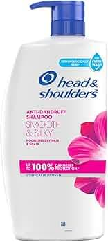 Head & Shoulders Smooth and Silky, Anti Dandruff Shampoo for Women & Men, 1 L