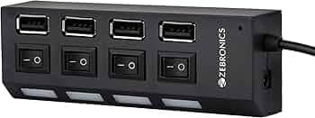 Zebronics ZEB-150HB 4 Port USB Hub