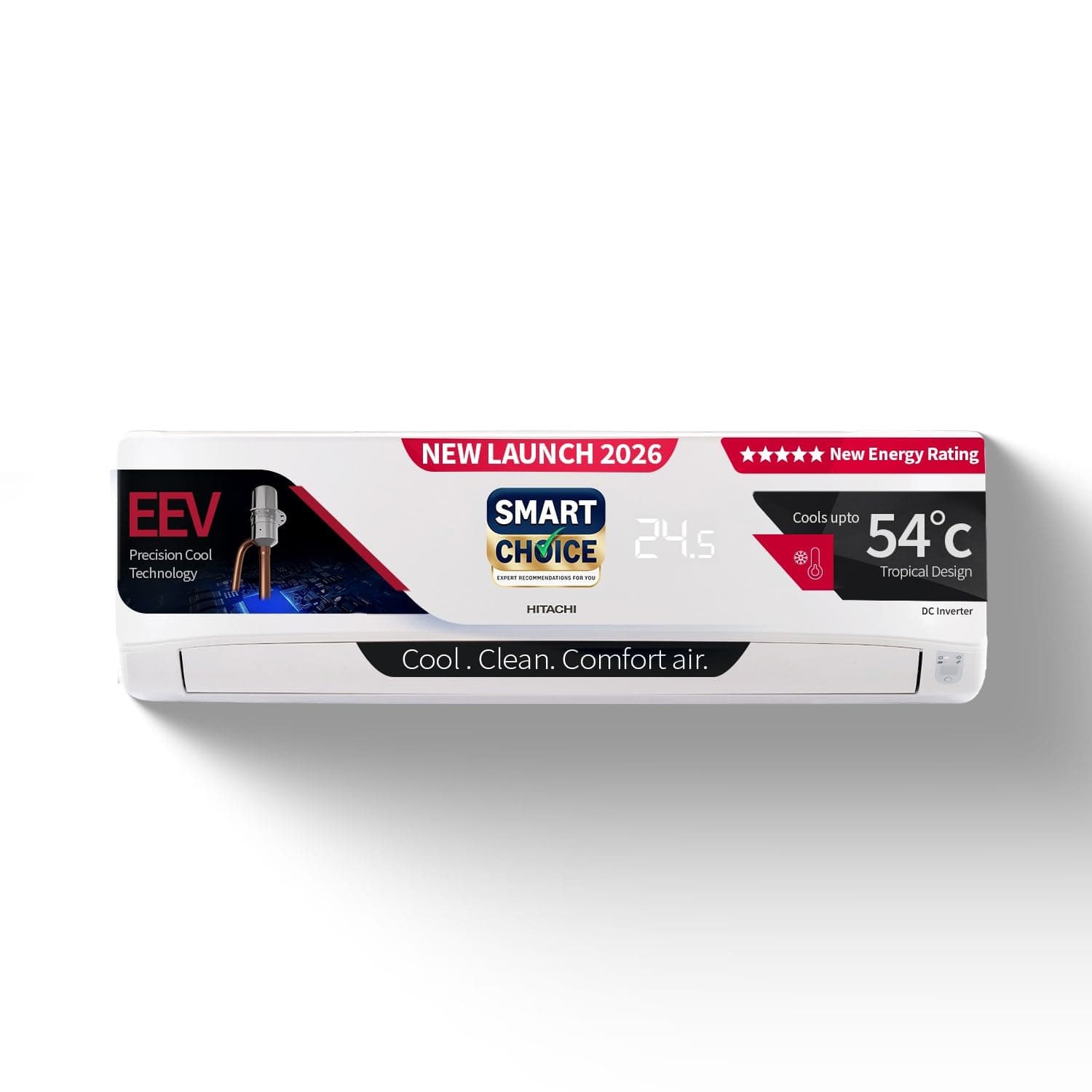 Hitachi 1.5 Ton 5 Star Inverter Split AC (RAS.V518PCDIBT)