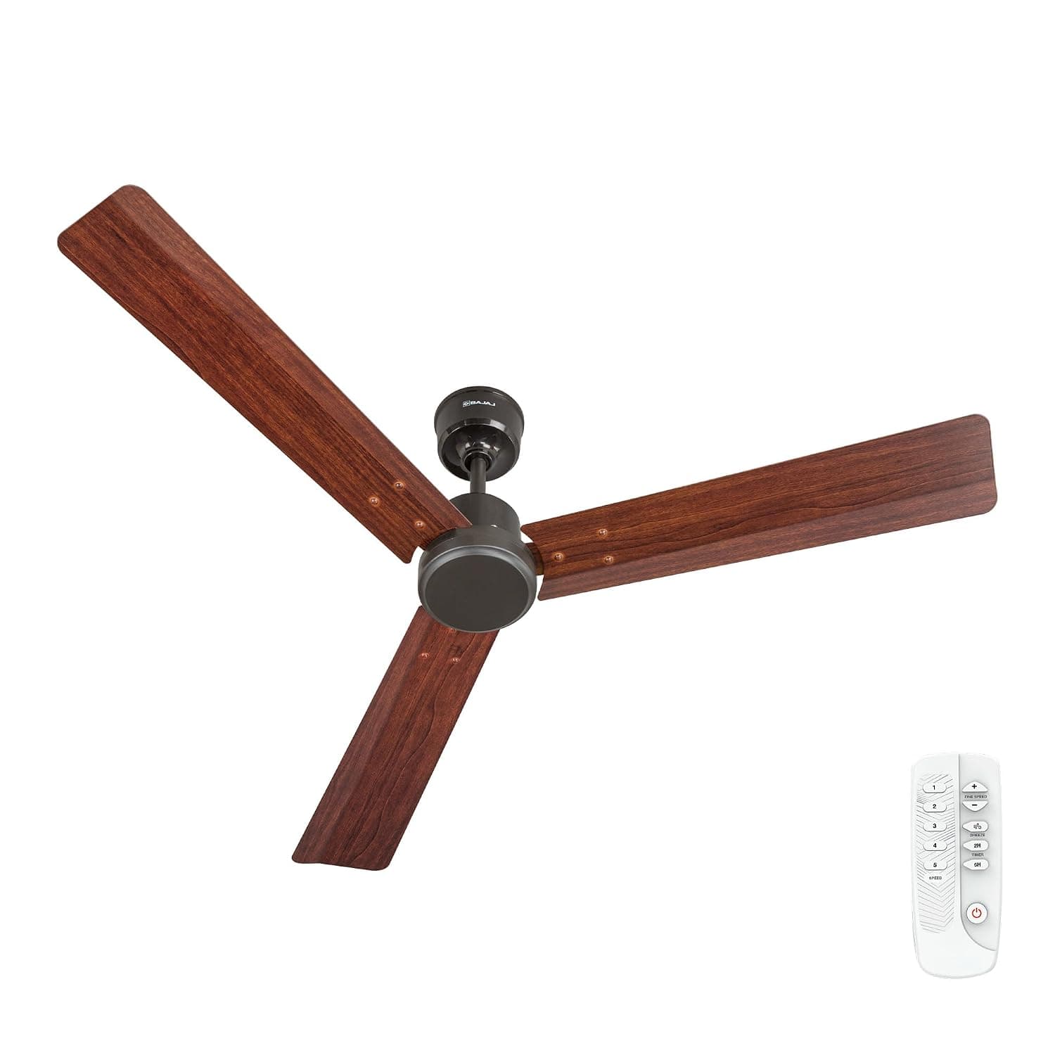 Bajaj Classico Sleek Wood 5S 1200mm Ceiling Fan with Remote