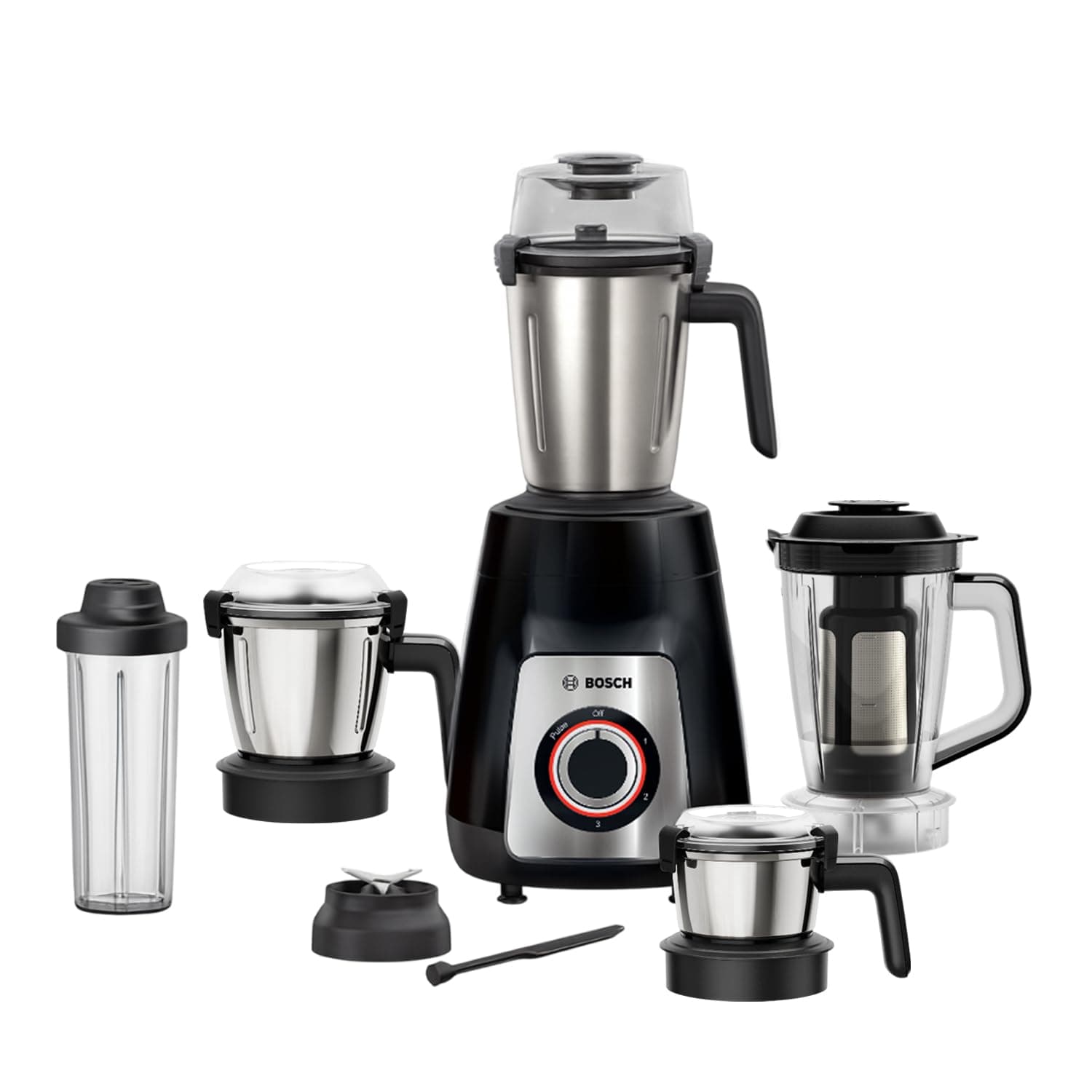Bosch TrueMixx Pro 1100W Mixer Grinder with 5 Jars (MG8915A1KI)