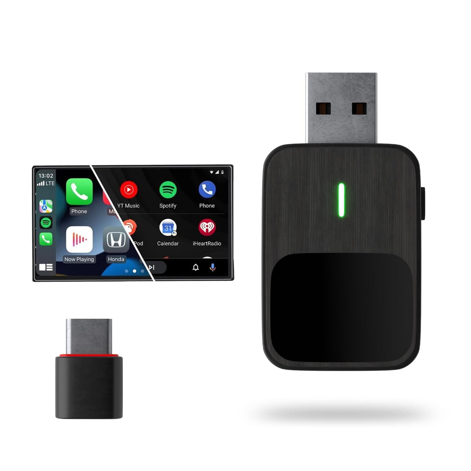 Lifelong 2-in-1 Wireless CarPlay & Android Auto Adapter