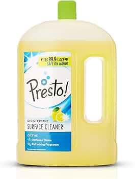 Amazon Brand - Presto! Disinfectant Floor Cleaner Citrus 2L