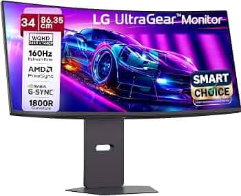 LG 34G600A 34 Inch Curved WQHD 160Hz Gaming Monitor