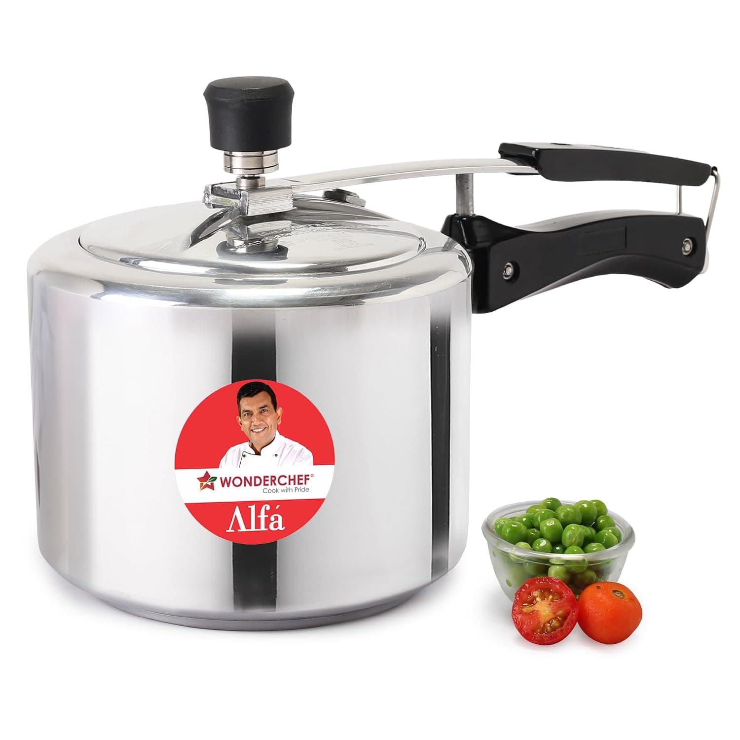 Wonderchef Alfa Aluminium Inner Lid Pressure Cooker, 3L