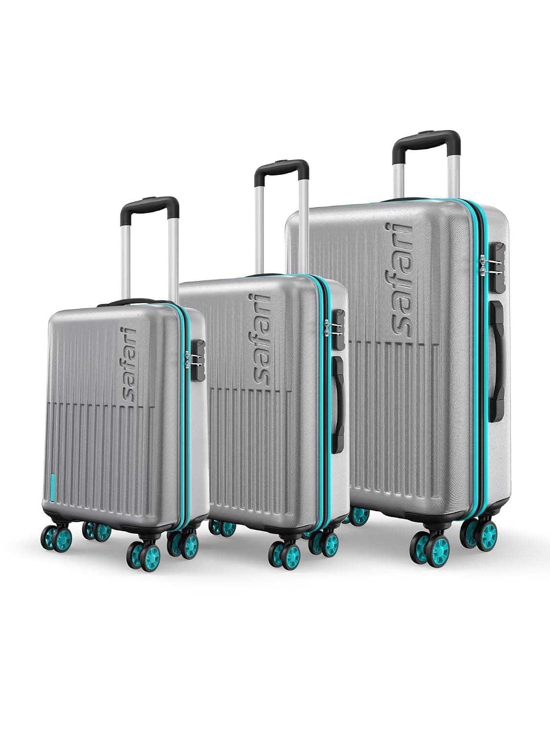 Safari Astra Neo 8 Wheels Set of 3 Trolley Bags