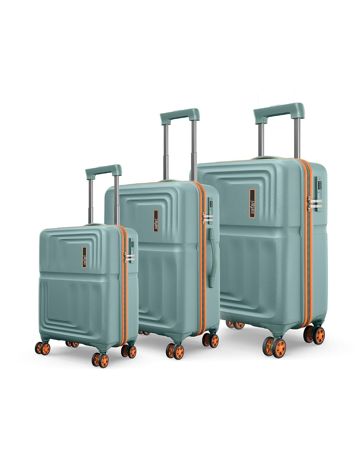 Safari Roma Hard Luggage Trolley Bag Set (Cabin, Medium, Large)