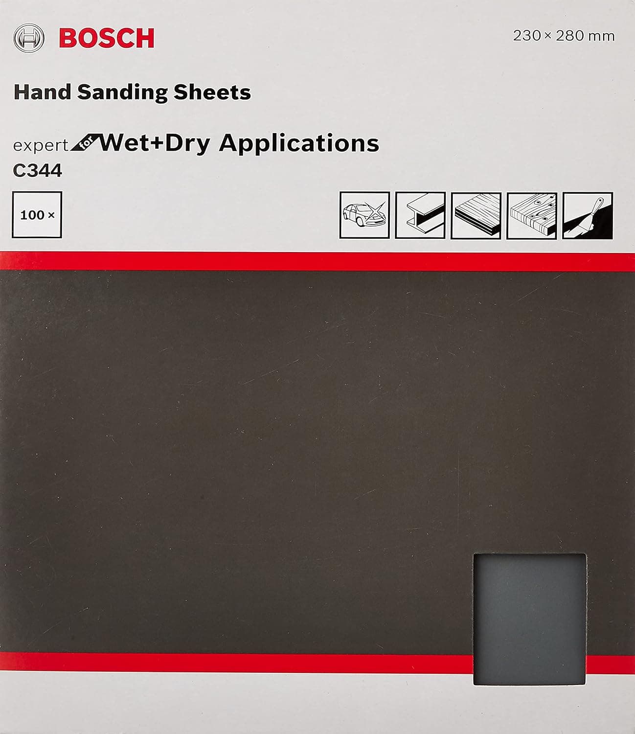 Bosch Professional Sanding Sheet 230x280mm Grit 120 (Pack of 100)