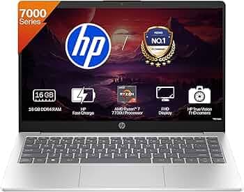 HP 14 Laptop (AMD Ryzen 7 7730U, 16GB, 512GB SSD)