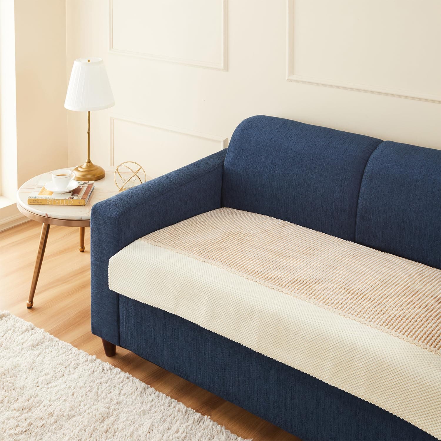 Amazon Basics Knitted Fabric Two Seater Sofa Cover