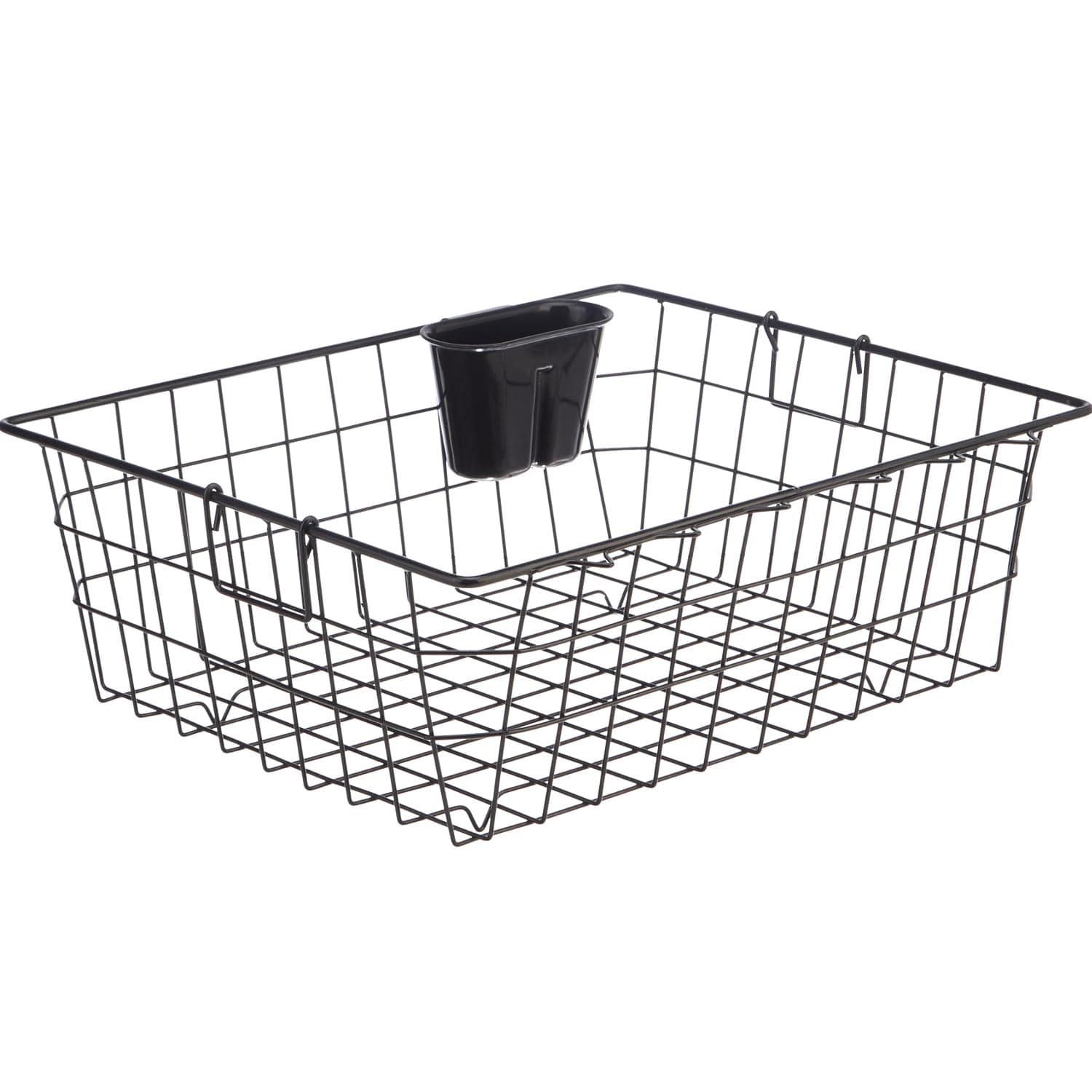 Solimo Steel Dish Drainer with Cutlery Stand