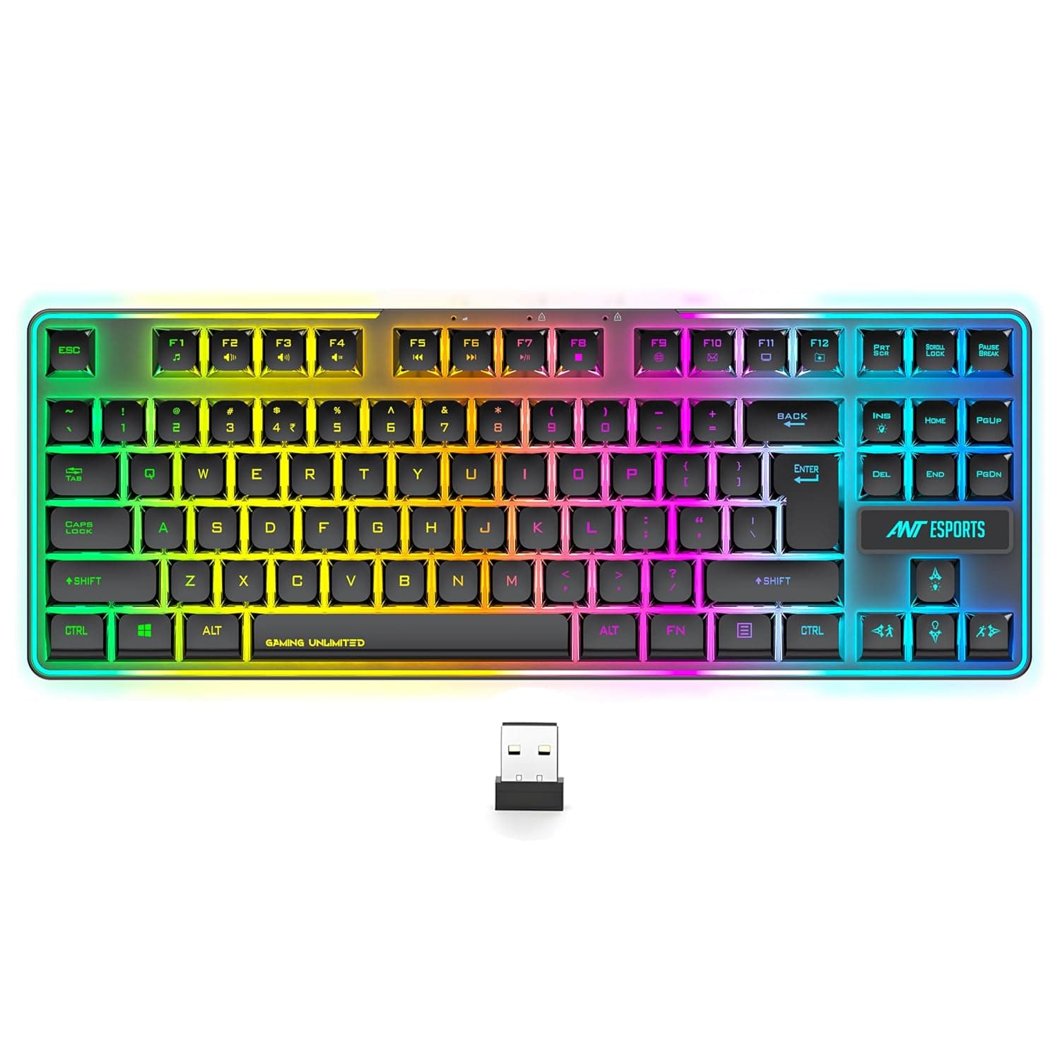 Ant Esports MK720 Pro V2 Wireless TKL RGB Membrane Keyboard