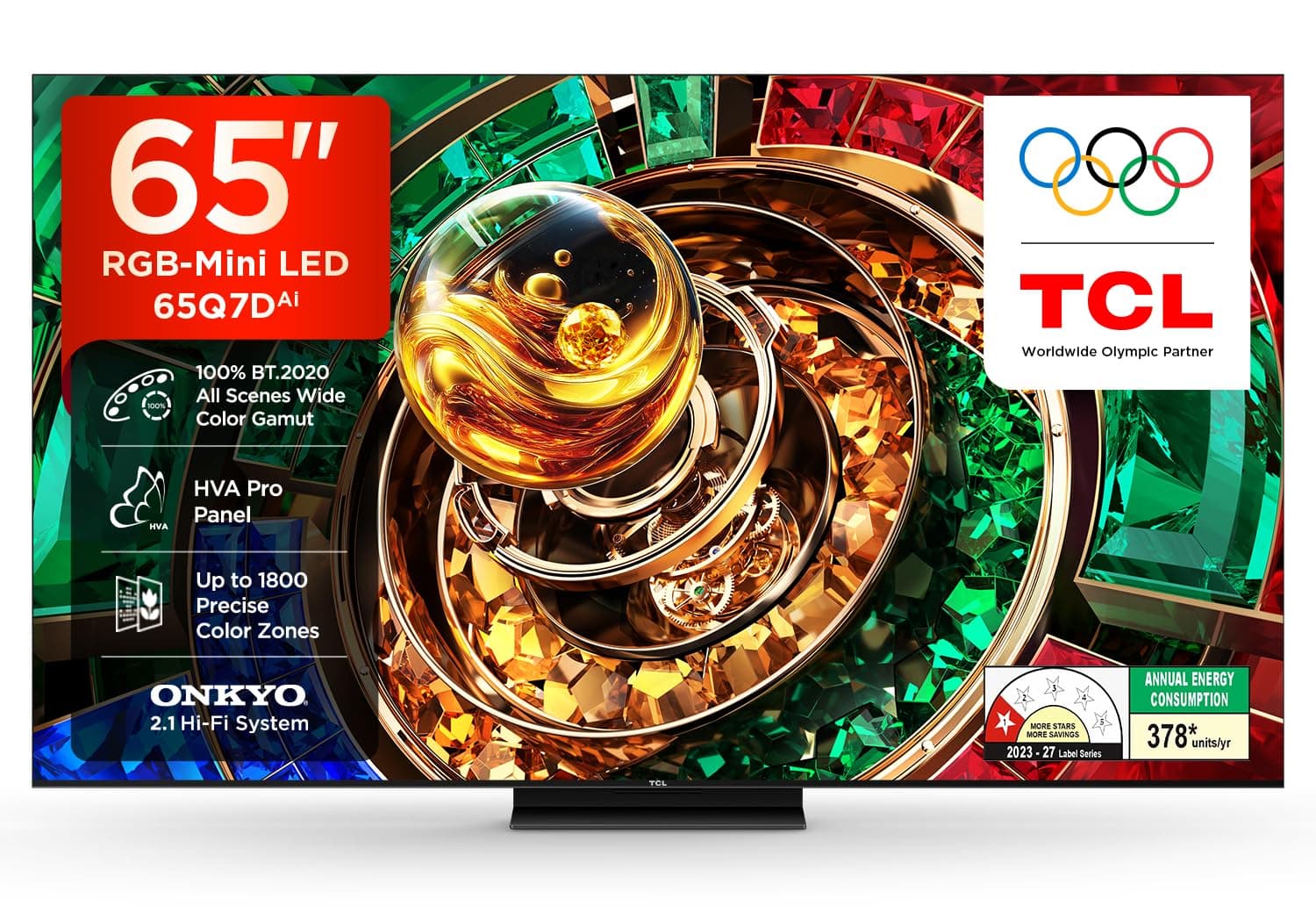 TCL 65 Inch 4K MiniLED Google TV 65Q7D